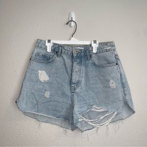 Zara high waist denim shorts size 8